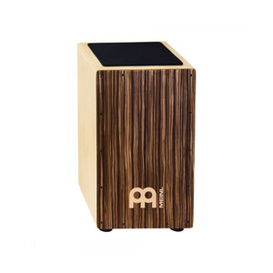 MEINL Percussion CAJ3SU-M+BAG Traditional String Cajon w/Bag, Striped Umber