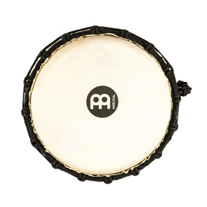 MEINL Percussion HDJ17-S 8inch Rope Tuned Headliner Series Wood Djembe, Artifact Series, Brown
