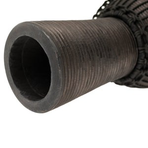 MEINL Percussion HDJ3-S 8inch Rope Tuned Headliner Wood Djembe, Black River Series