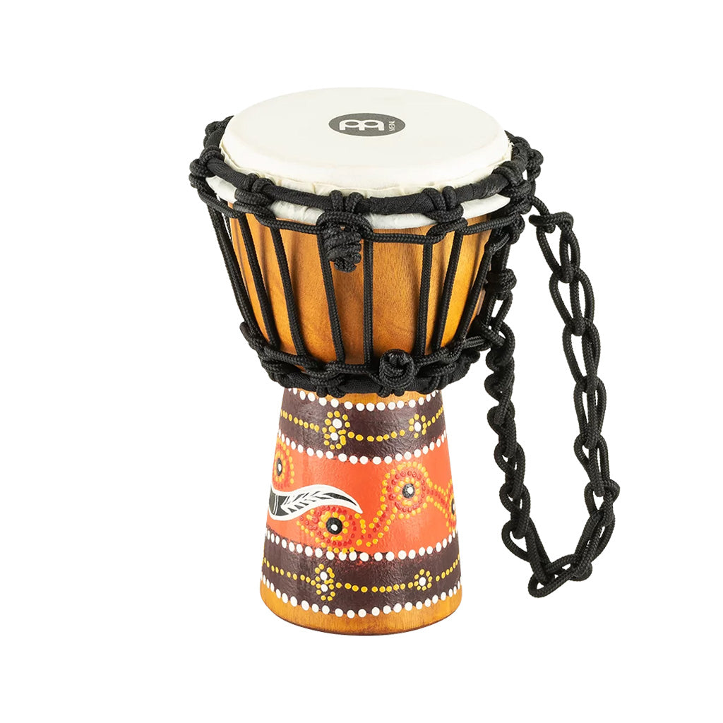 MEINL Percussion HDJ5-M 10inch Rope Tuned Headliner Wood Djembe, Python Series