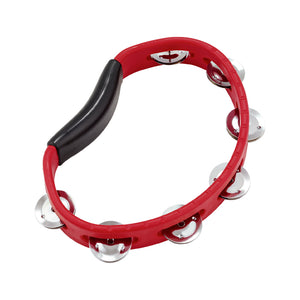 MEINL Percussion HTR Headliner Series Handheld ABS Tambourine, 1 Row, Red