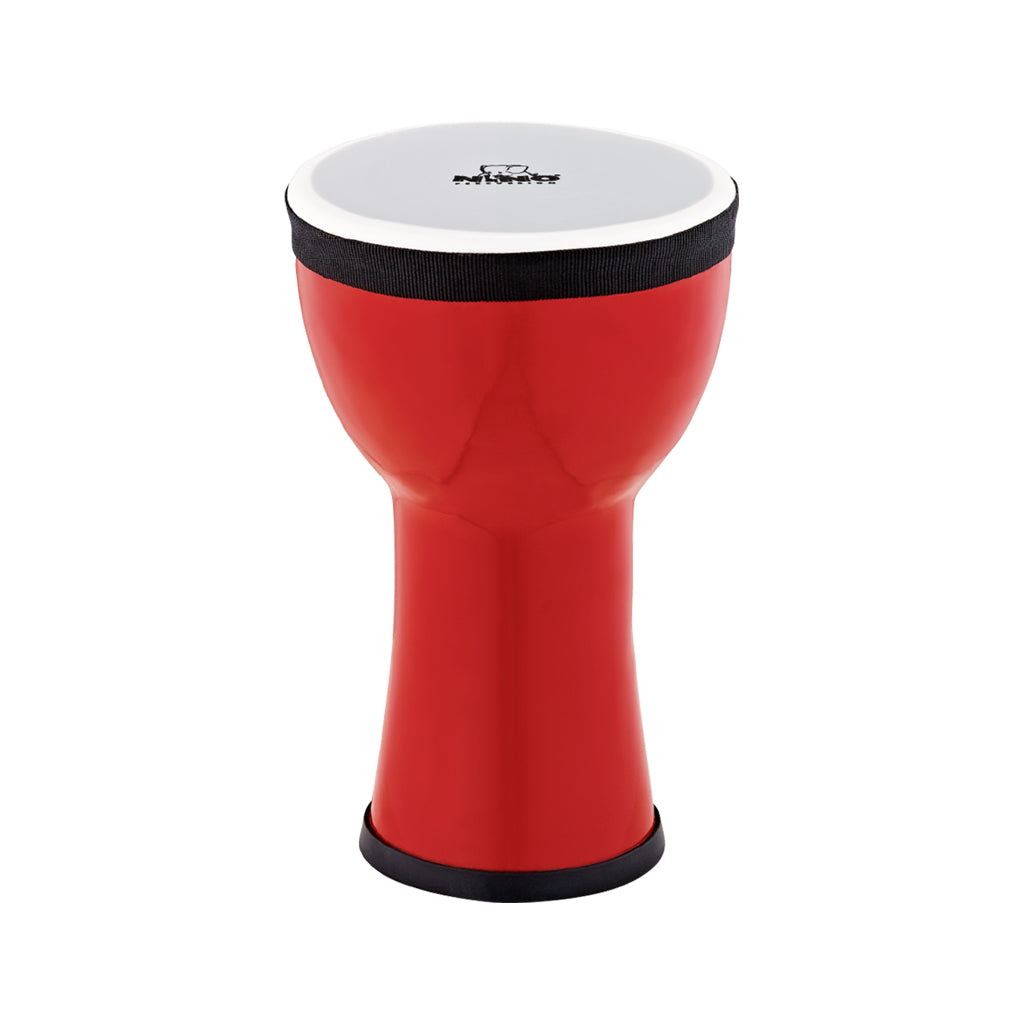 NINO Percussion NINO-EMDJ-FE 6inch Elements Mini Djembe, Plastic Head, Fire Engine