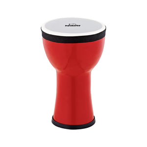 NINO Percussion NINO-EMDJ-FE 6inch Elements Mini Djembe, Plastic Head, Fire Engine
