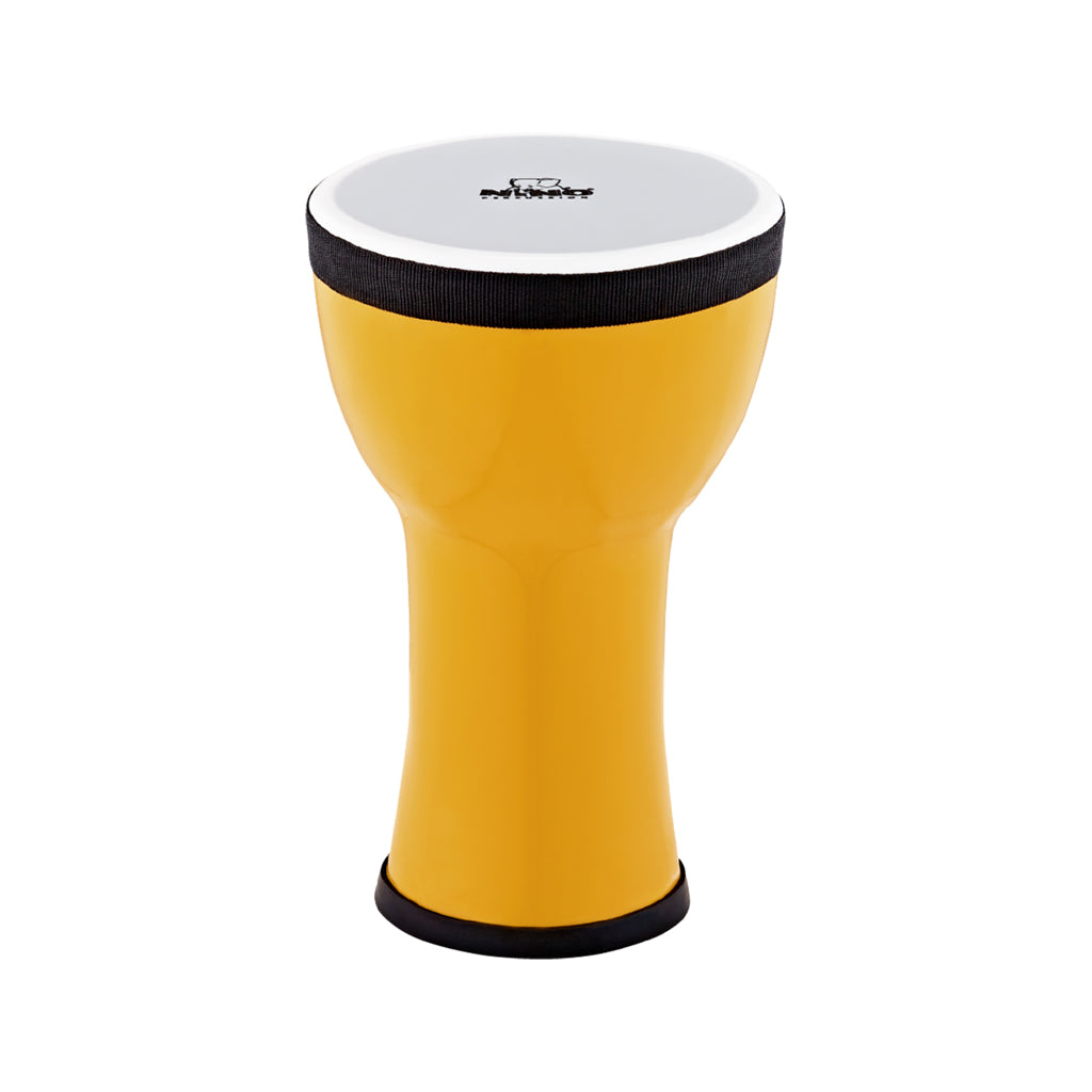 NINO Percussion NINO-EMDJ-LE 6inch Elements Mini Djembe, Plastic Head, Lemon