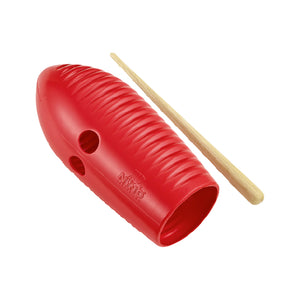 NINO Percussion NINO581R ABS Mini Guiro, Red