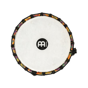 MEINL Percussion PADJ2-S-F 8inch Rope Tuned Travel Series Djembe, Synthetic Head, Kenyan Quilt