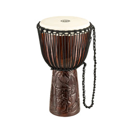MEINL Percussion PROADJ2-L 12inch Professional African Style Djembe, Special Village Carving