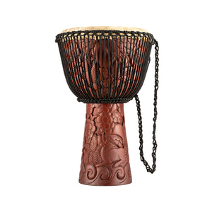 MEINL Percussion PROADJ3-XXL 14inch Artisan Edition Djembe, Deluxe Carving