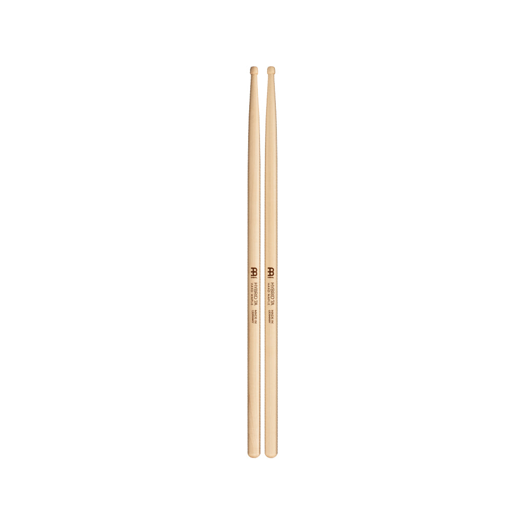 MEINL SB134 Hybrid 7A Hard Maple Drum Stick, Wood Tip