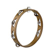 MEINL Percussion TA1WB Traditional Wood Tambourine, Stainless Steel Jingles, Walnut Brown