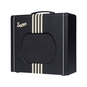 Supro Delta King 12 Guitar Combo Amplifier, Black & Cream
