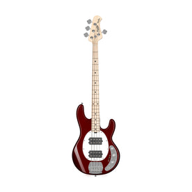 Sterling S.U.B Series Ray4 HH 4-String Electric Bass Guitar, Candy Apple Red