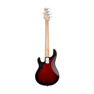 Sterling S.U.B Series RAY5 5-String Electric Bass Guitar, Ruby Red Burst Satin (RAY5-RRBS-R1)