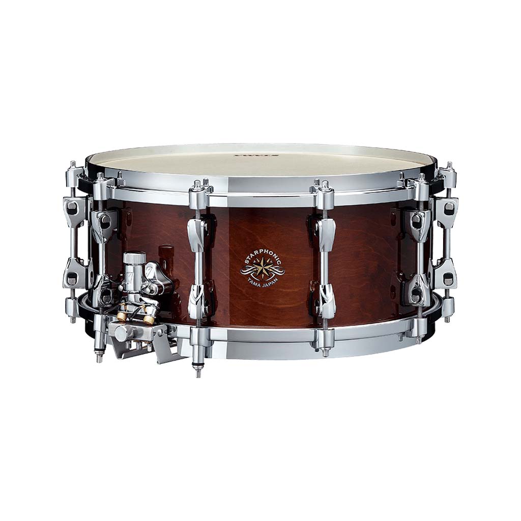 TAMA CMP146MF-GMC 14x6inch Starphonic Bravura Concert Snare Drum, Gloss Mocha Brown