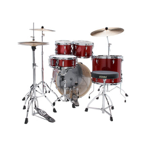 TAMA IP52H6W-BRM Imperialstar Drum 5-Piece Drum Kit w/Hardware, Burnt Red Mist