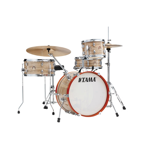 TAMA LJK48H4-CMW Club-JAM Kit 4-Piece w/ Hardware+Throne, Cream Marble Wrap