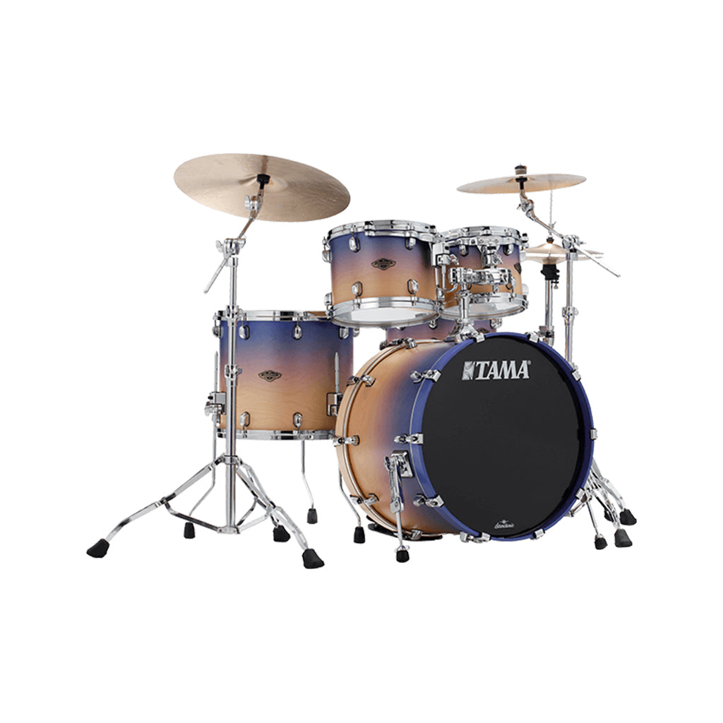 TAMA WBS52RZS-SAF Starclassic Walnut/Birch 5-Piece Drum Shell Kit, Satin Purple Atmosphere Fade