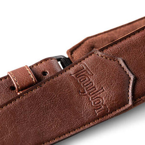 Taylor 2" Vegan Leather Guitar Strap, Medium Brown