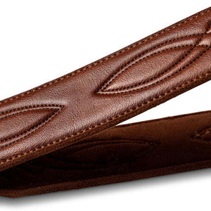 Taylor 2" Vegan Leather Guitar Strap, Medium Brown