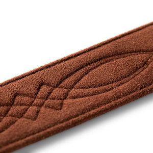 Taylor 2" Vegan Leather Guitar Strap, Medium Brown