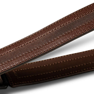 Taylor Slim Vegan Leather Guitar Strap, Chocolate Brown