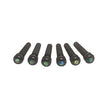 Taylor Bridge Pins, Crelicam Ebony w/Abalone dots, 6-Pack