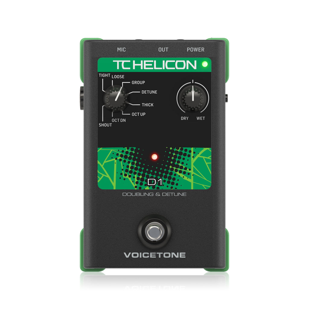 TC-Helicon VoiceTone D1 Doubling and Detune Vocal Effects Pedal – Swee Lee Brunei