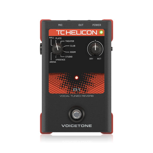 tc electronic vocal pedal TC-Helicon VoiceTone R1 Reverb Vocal Effects Pedal, EU Plug – Swee Lee  Brunei