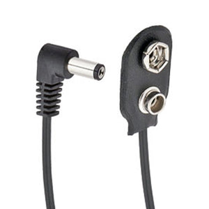 Voodoo Lab PPBAT-R 9V Battery Snap Cable, Right-Angle, 18inch