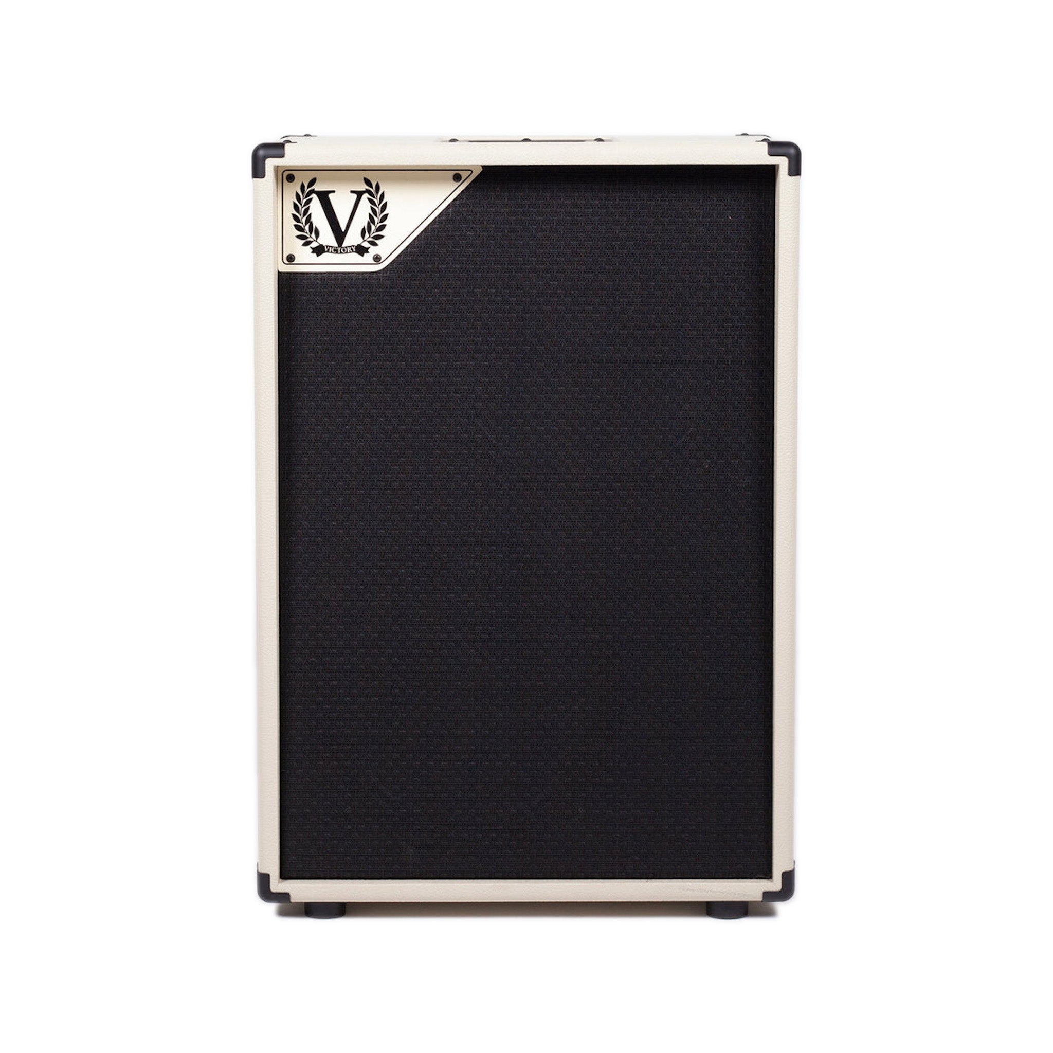 Victory V212VC Vertical 2x12 Cabinet, Celestion Creamback 65 Loaded, Open Back, Cream